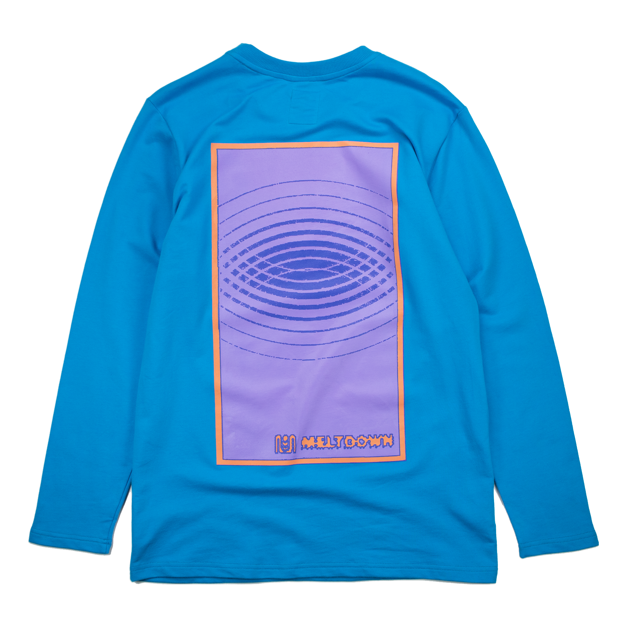 SOUND-WAVE LONG SLEEVE TEE - INDIGO