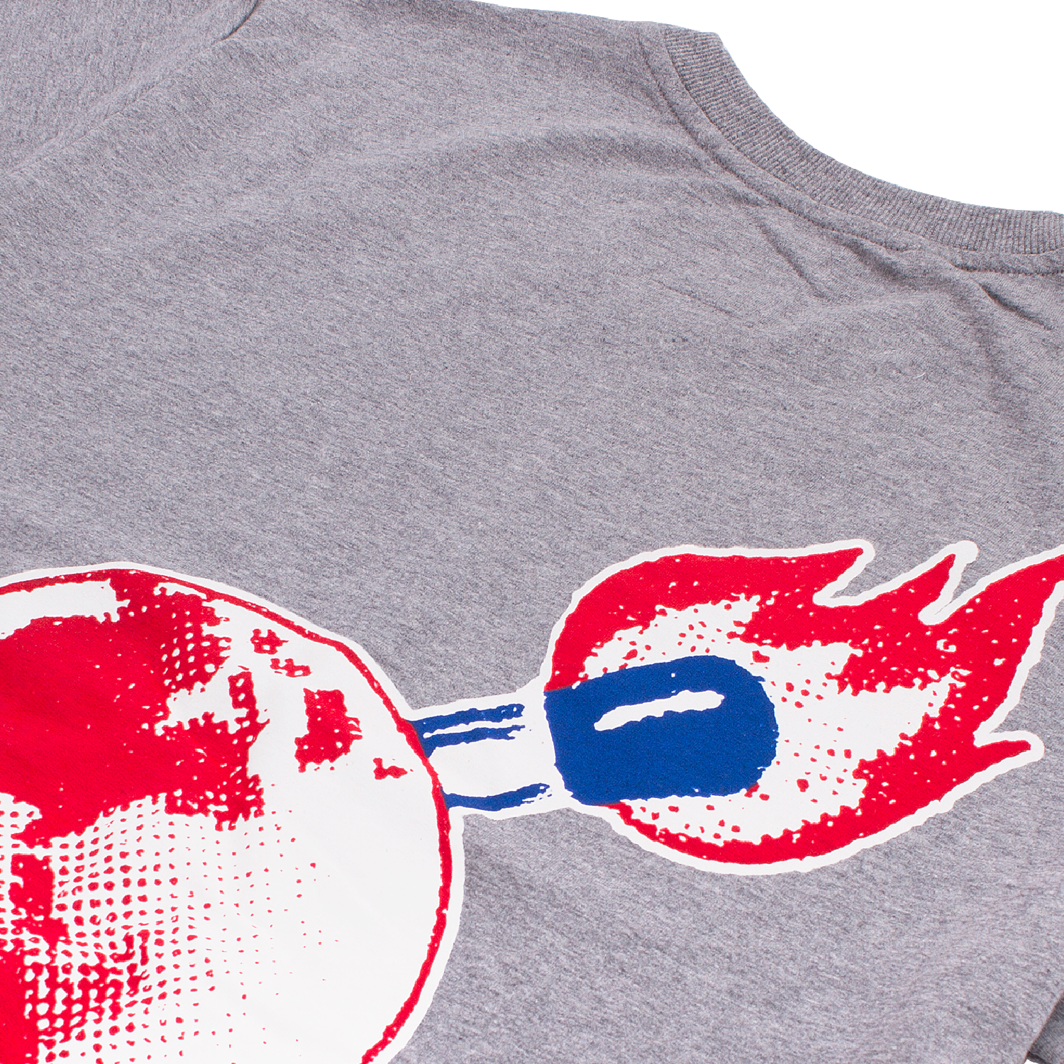 THE WORLD IS ON FIRE TEE - GREY